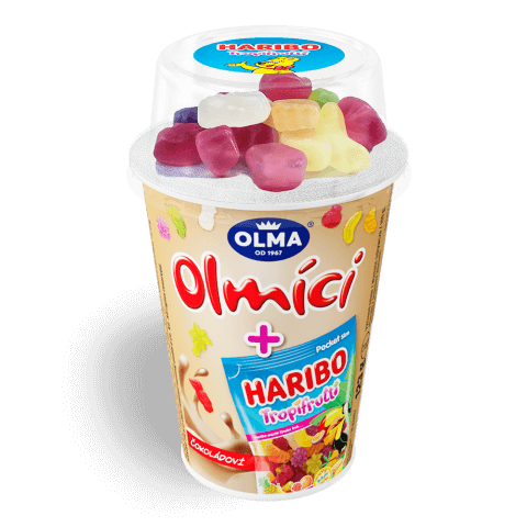 Olmíci Haribo Tropifrutti Čokoláda